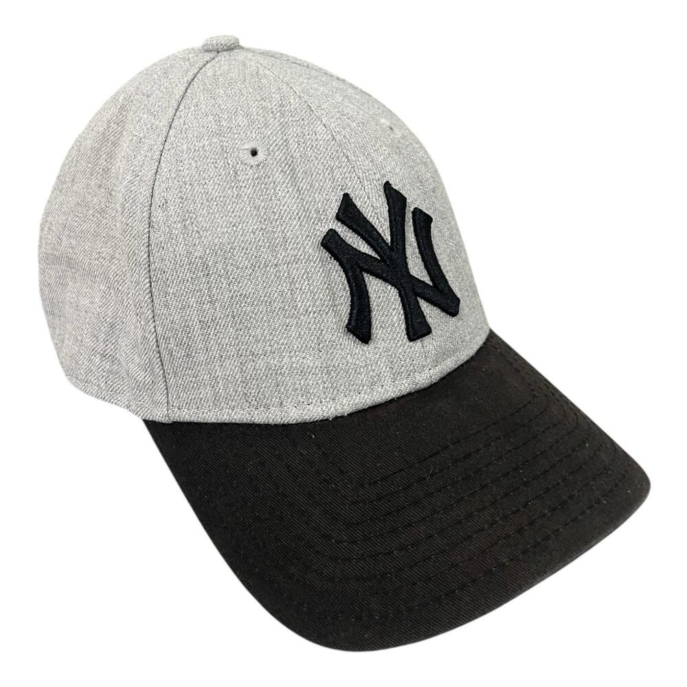 New York Yankees Hat Cap One Size Mens GRAY Baseball New Era Authentic headwear